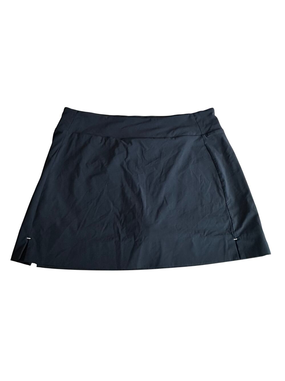 Golftini Women's Golf Active Skort Athletic Skirt Black Nylon Blend L